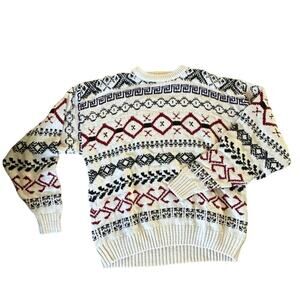 Vintage 80s Liberty Men's 100% Cotton Heavyweight Knit Sweatshirt Size XL